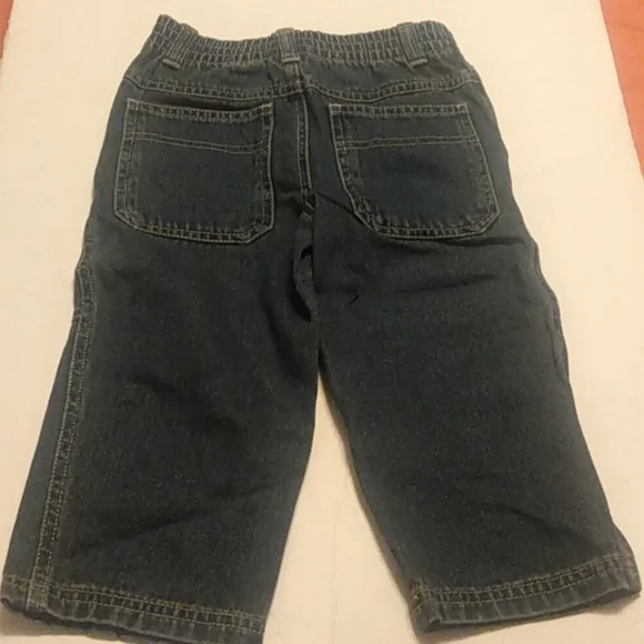 28 Faded Glory boys blue jeans. elastic back waist. Front & back pockets 2T. - Picture 2 of 4